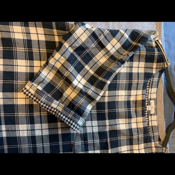 LL Bean Cozy Plaid Flannel Popover 100% cotton - Picture 7 of 10